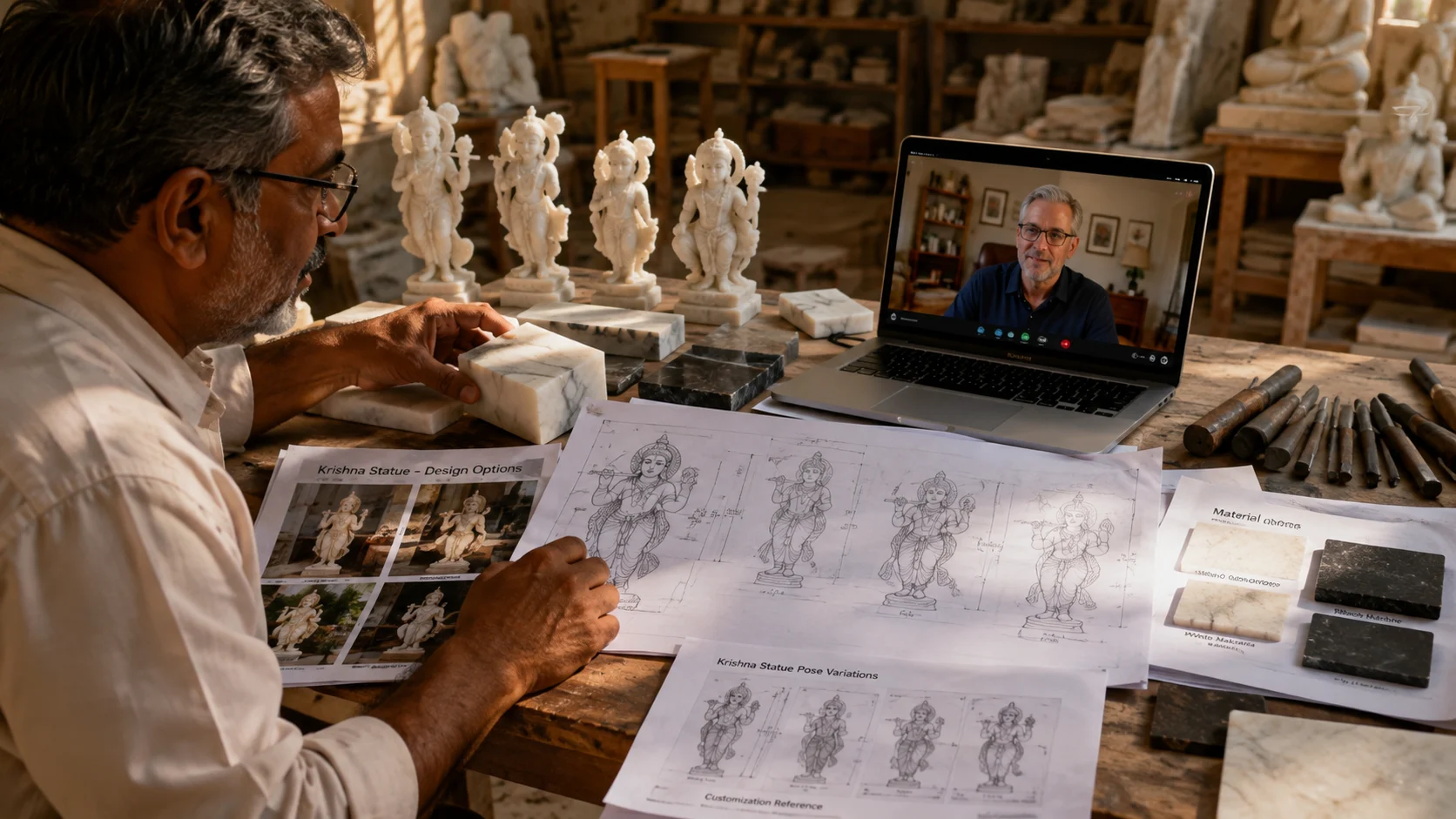 Custom Marble Statues Design Process, Artisan Communication, and Investment Factors