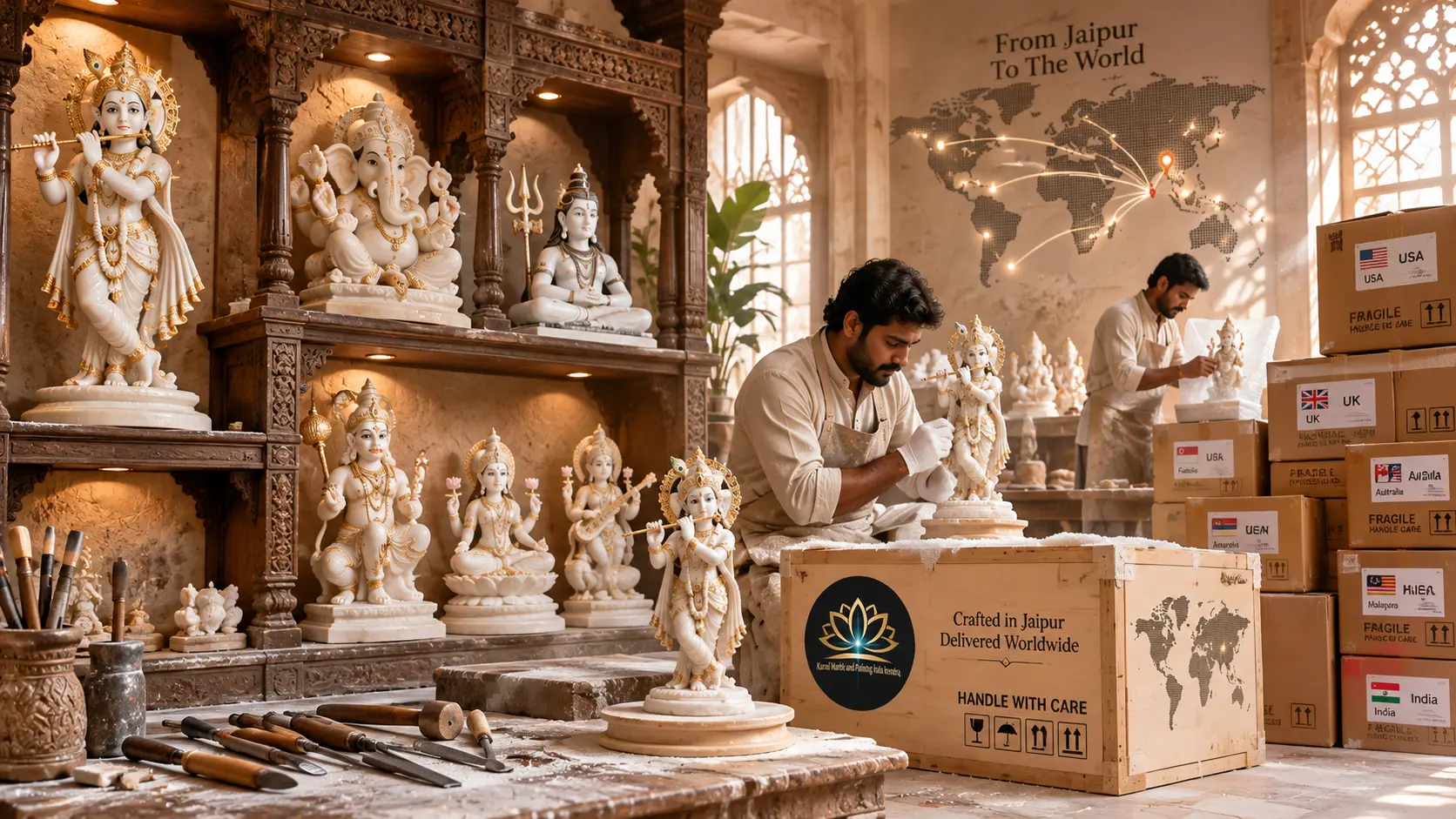 Krishna Statue Global Art Showcase (1)