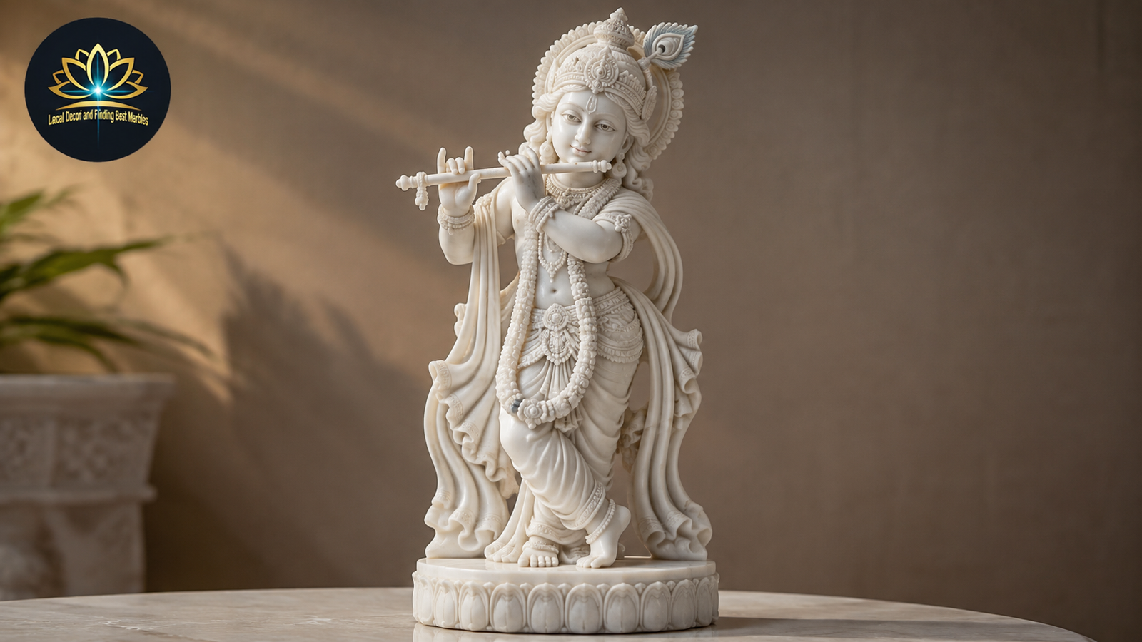 Krishna flute statue