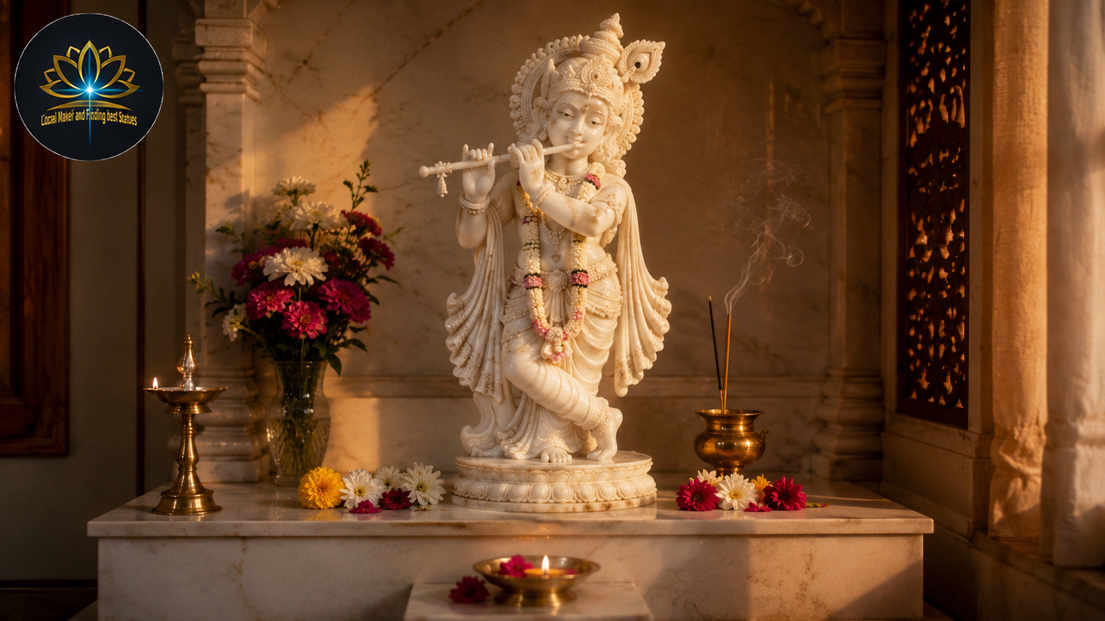 Krishna statue poses
