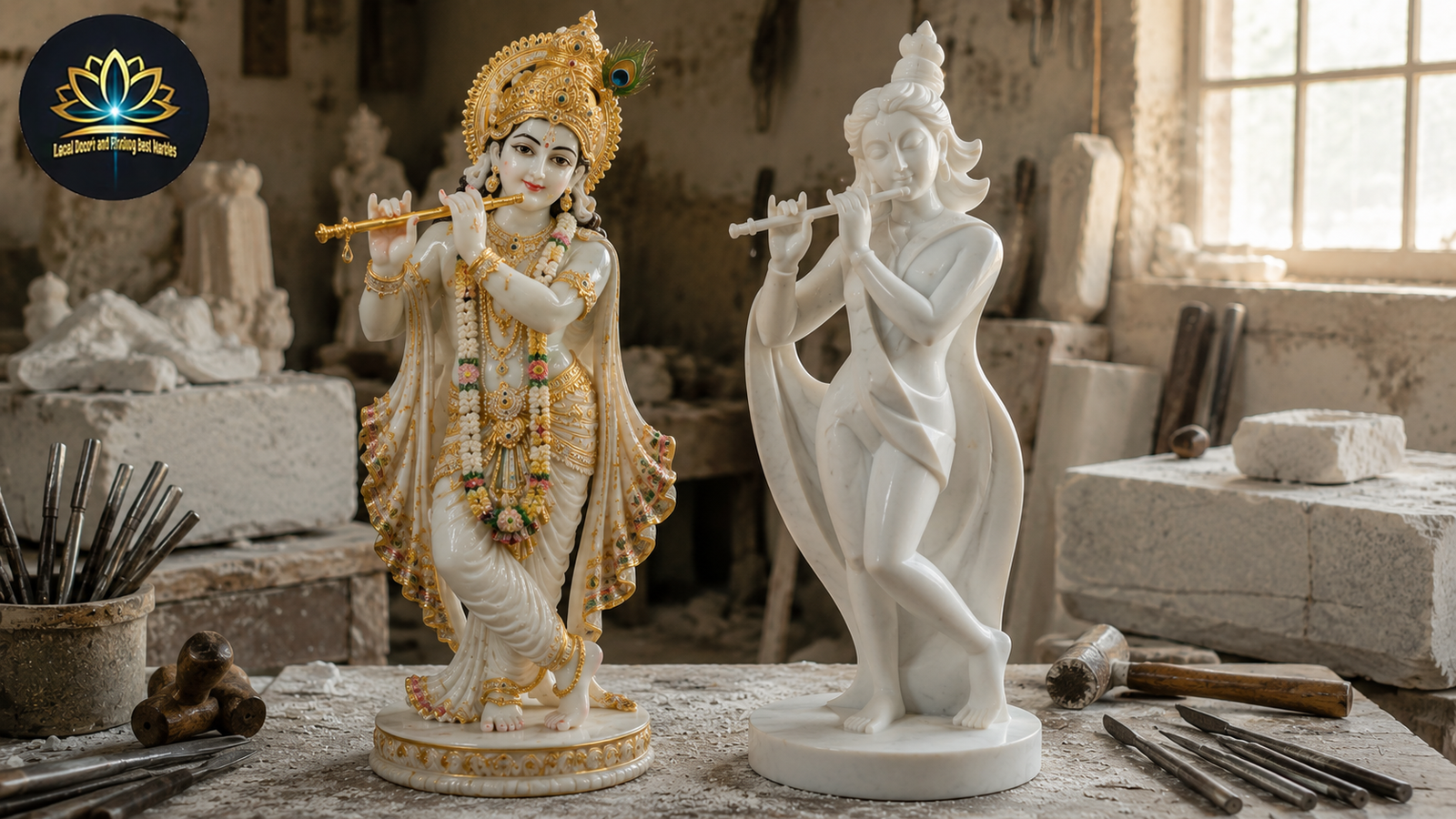 Krishna statue styles
