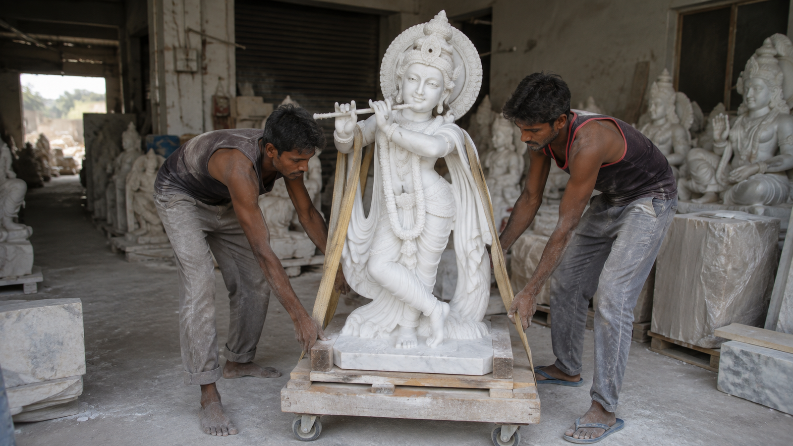marble statue weight