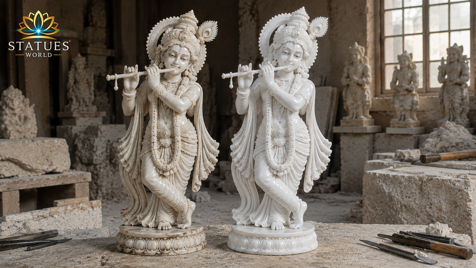natural marble idol