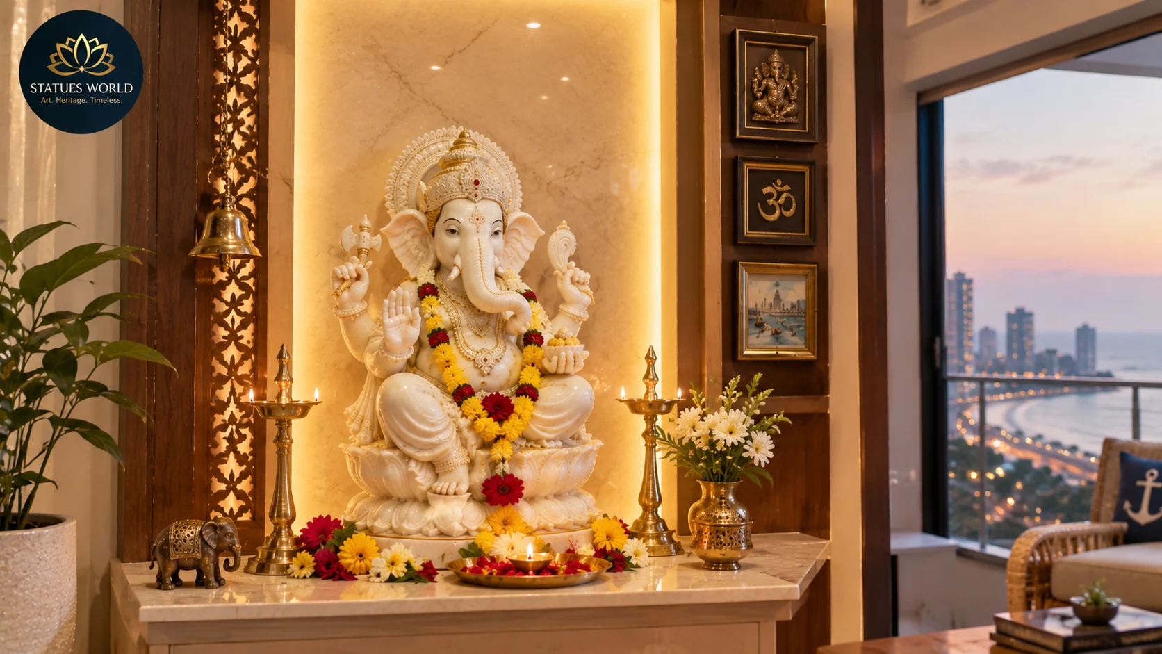 Ganesh marble moorti manufacturing Mumbai