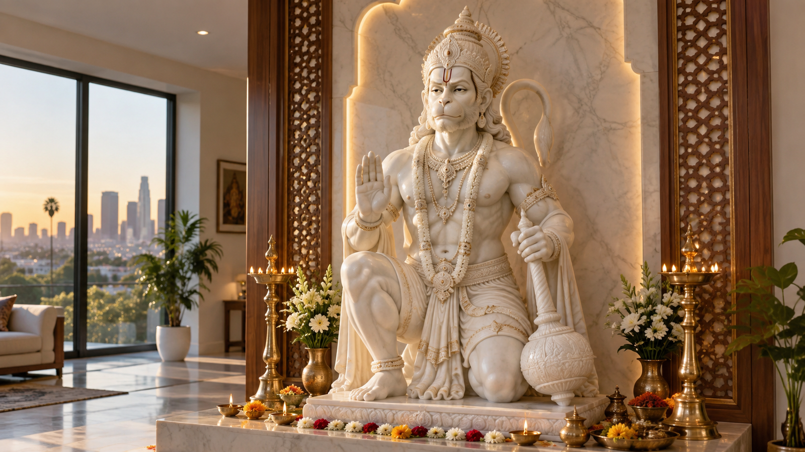 Hanuman Marble Statue Manufacturing Los Angeles Statues