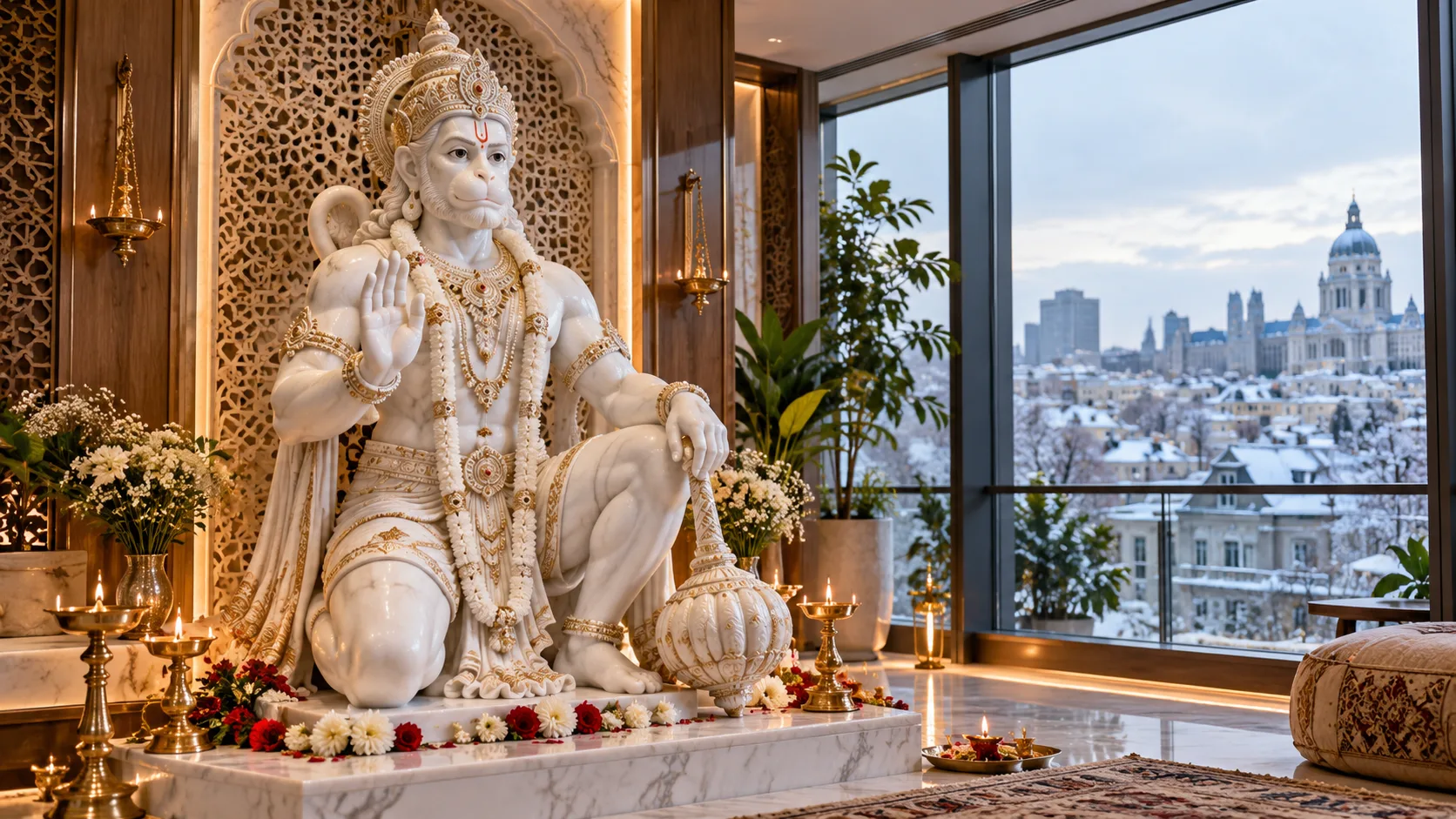 Hanuman Marble Statue Manufacturing Montreal Statues