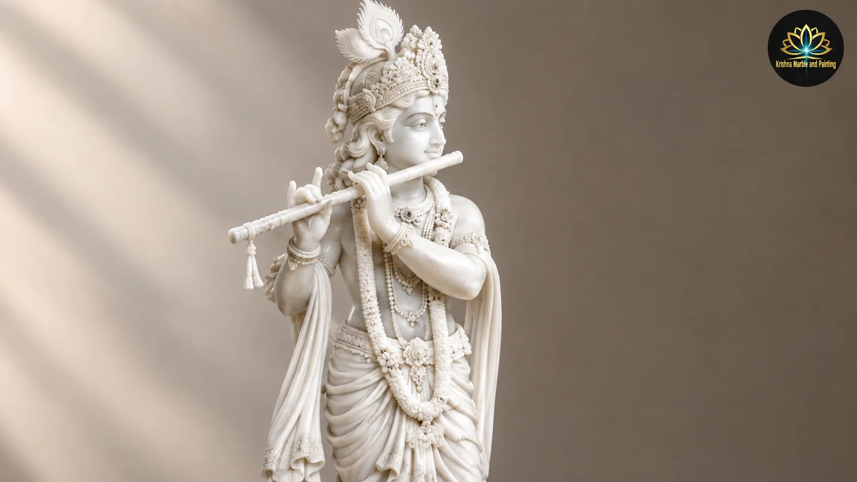 Krishna carving details