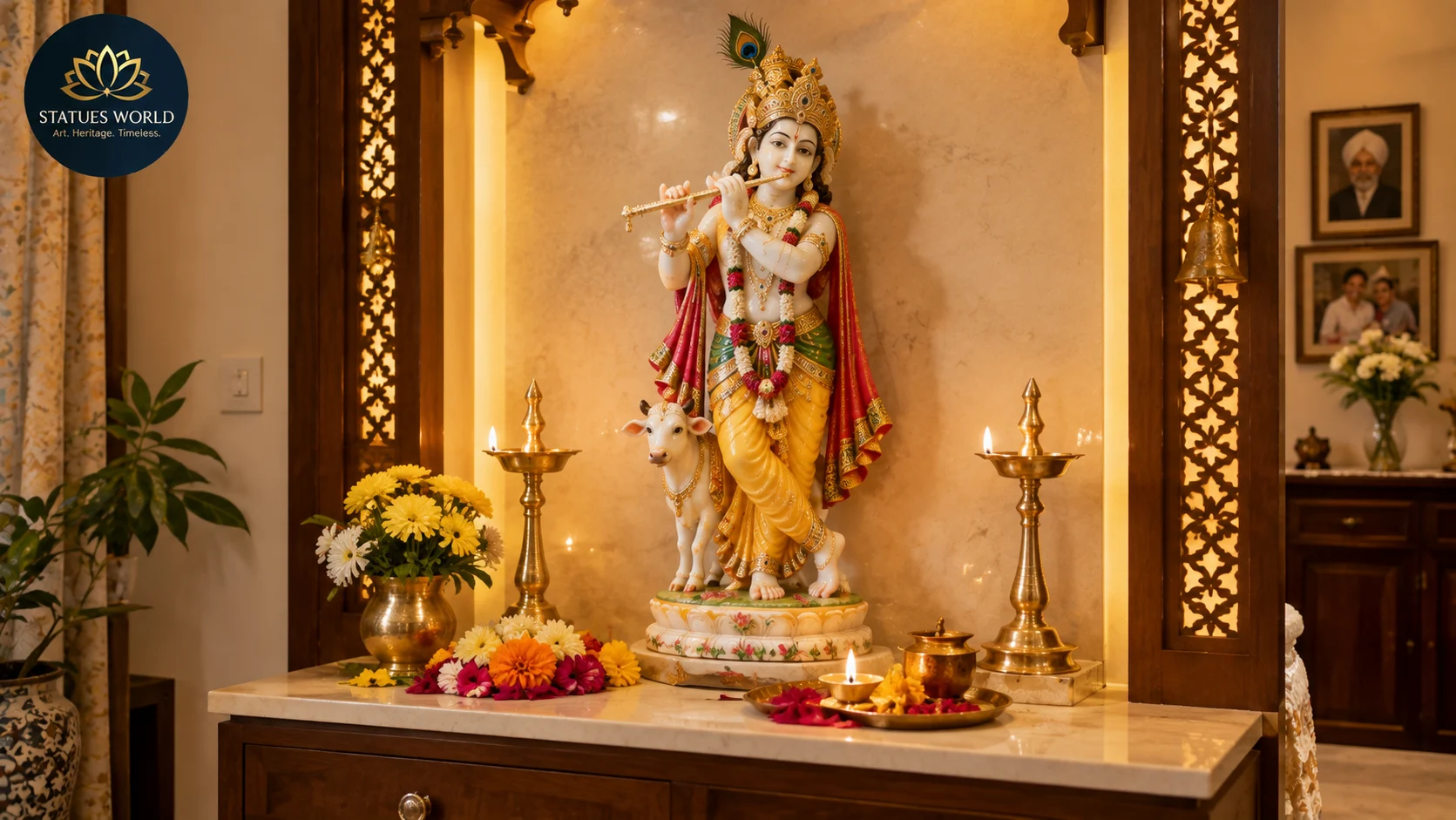 Best Krishna Marble Moorti Manufacturing in Ambala: Why Buyers Choose Jaipur Craftsmanship 2 Krishna marble moorti manufacturing Ambala