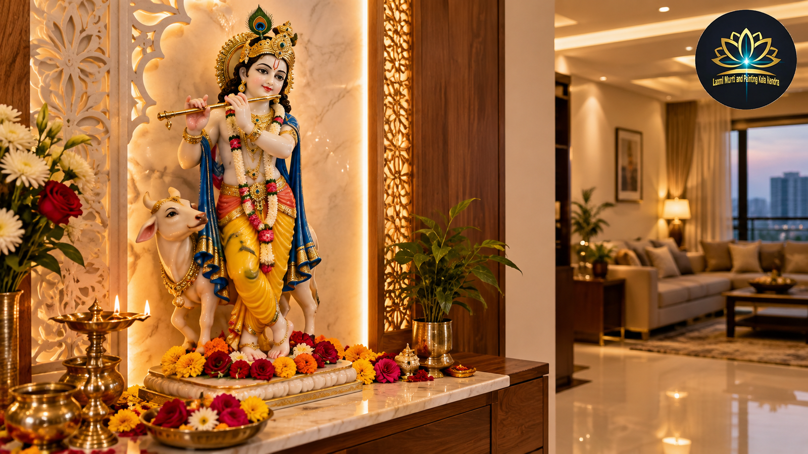 Krishna marble moorti manufacturing Delhi