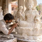 Lakshmi Marble Statue Manufacturing Dallas Kamal Moorti