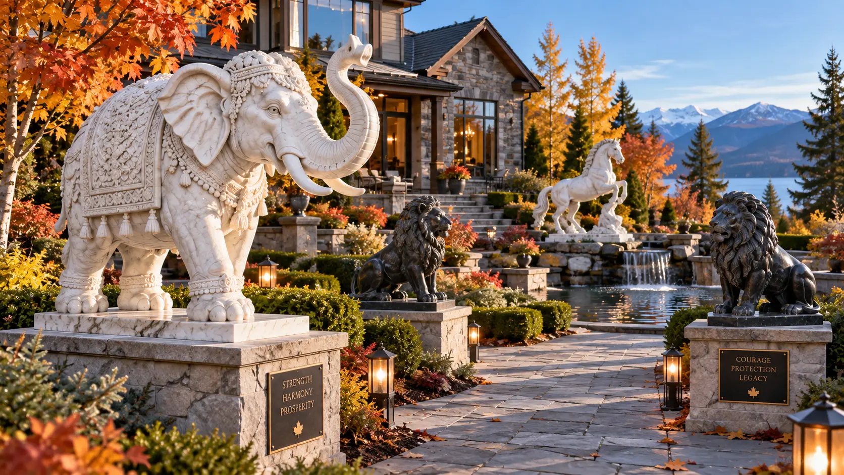 Marble Animal Sculptures Durability for Canadian Gardens and Landscapes