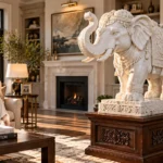 Marble Elephant Sculptures Stability, Wisdom, and Home Integration for American Homes