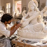 Saraswati Marble Statue Manufacturing Edmonton Kamal Moorti