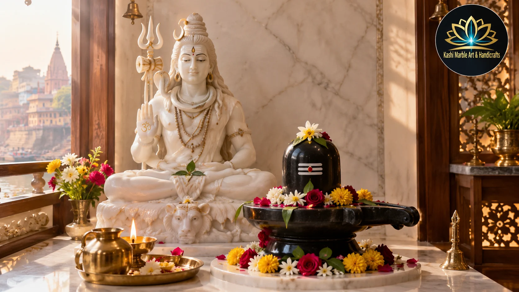 Shiva marble moorti manufacturing Varanasi