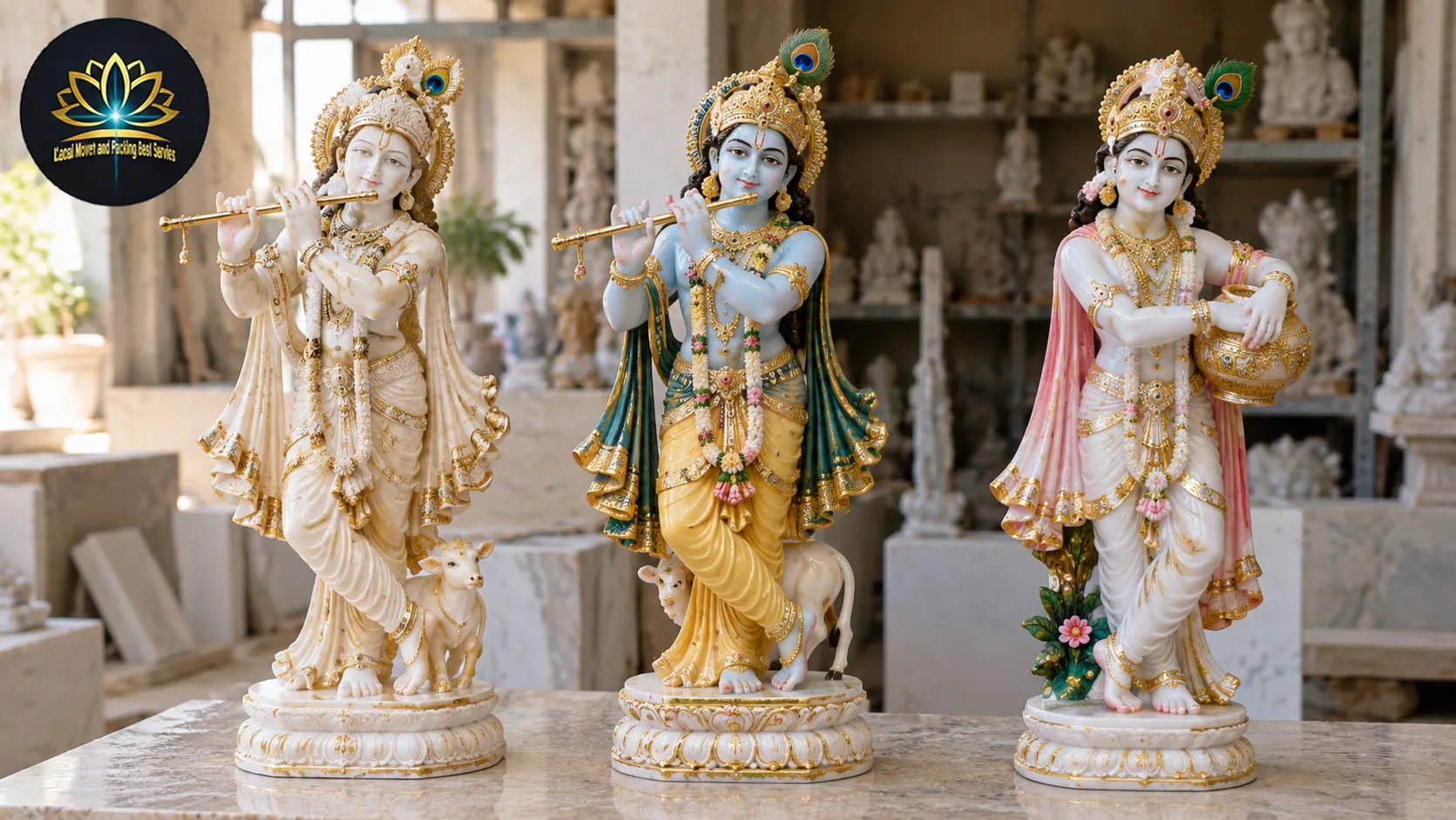 custom Krishna statue