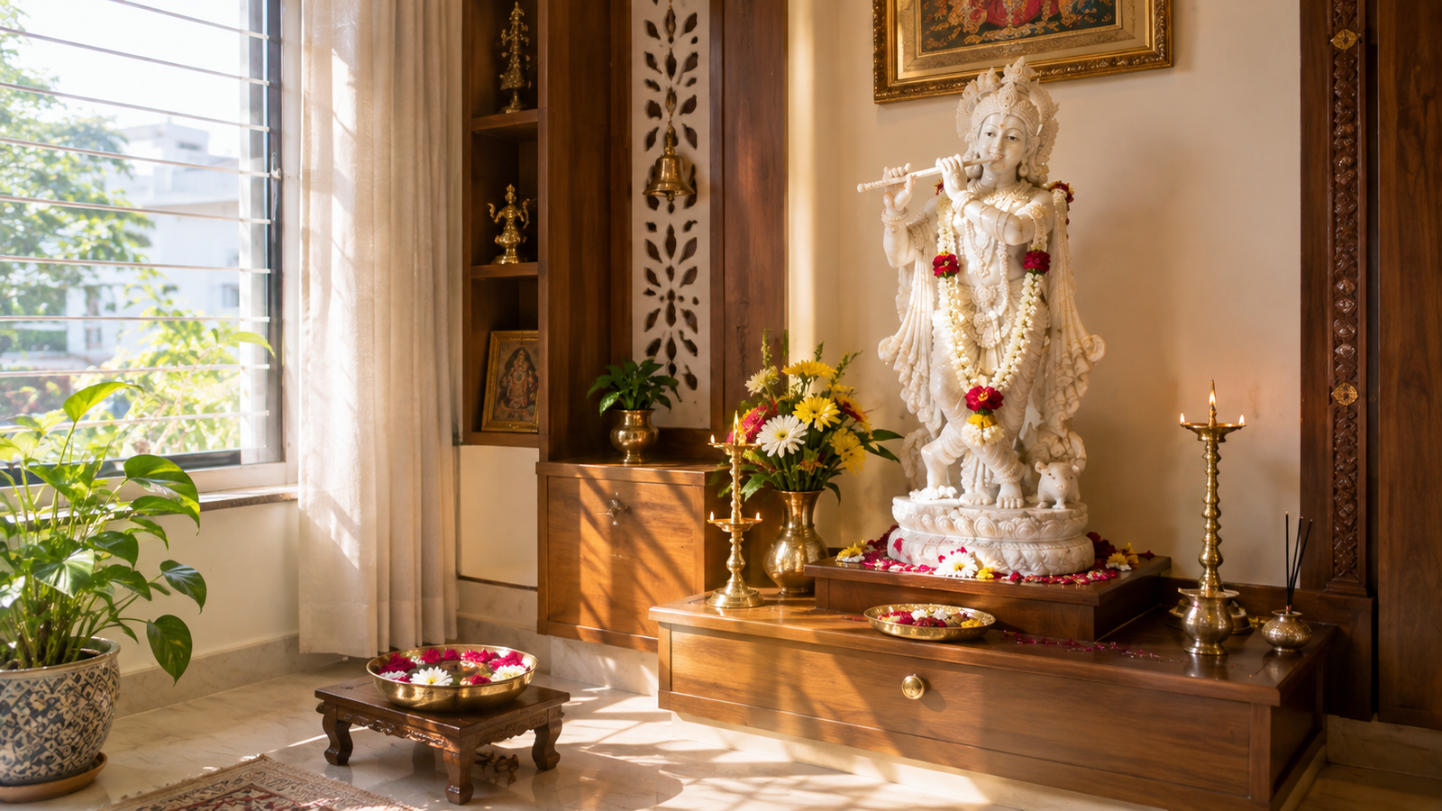 home temple Krishna
