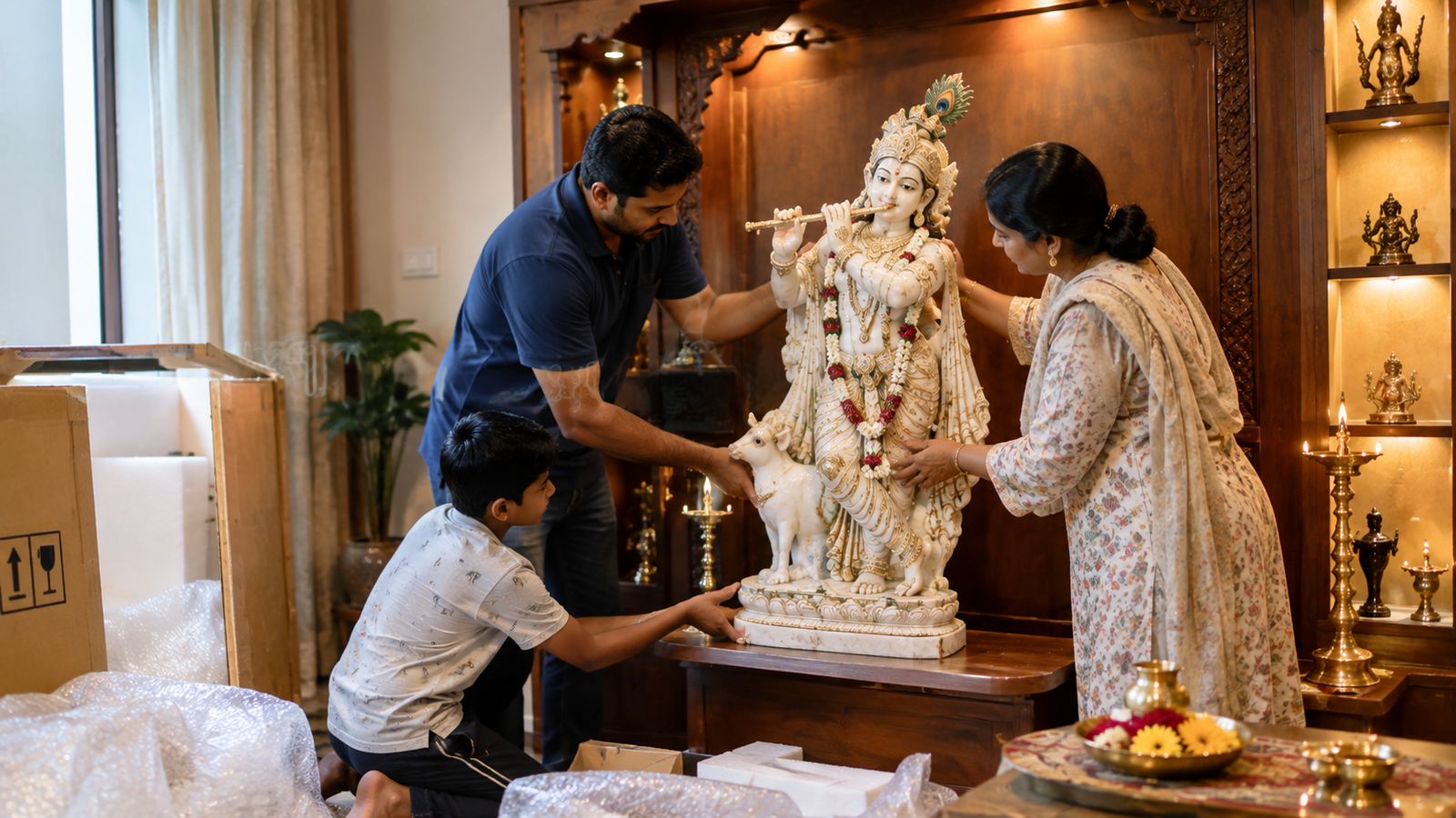 home temple Krishna
