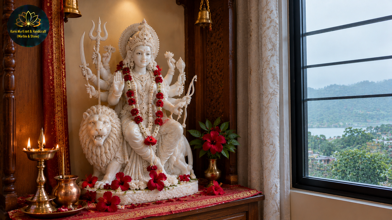Best Durga Marble Moorti Manufacturing in Guwahati: A Hand Carved Durga for the City of Kamakhya 2 Durga marble moorti manufacturing Guwahati