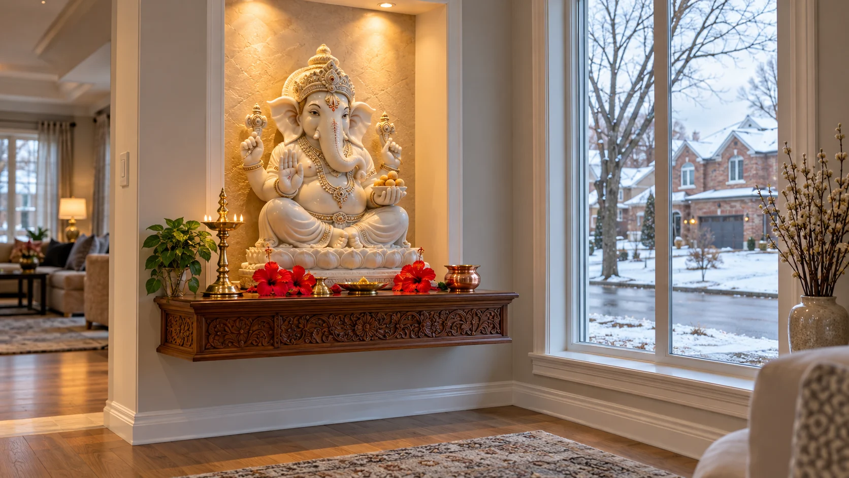 Ganesh Marble Statue Manufacturing Mississauga, Kamal Moorti