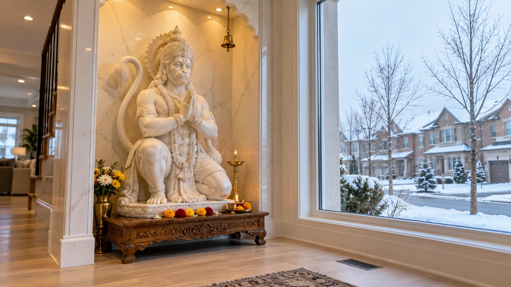 Hanuman Marble Statue Manufacturing Markham Kamal Moorti