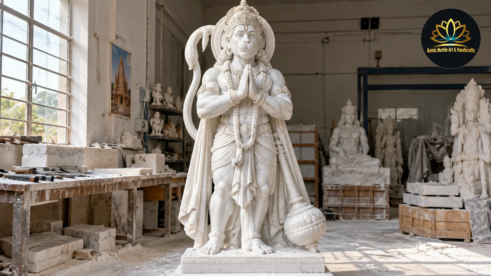 Hanuman marble moorti manufacturing Lucknow