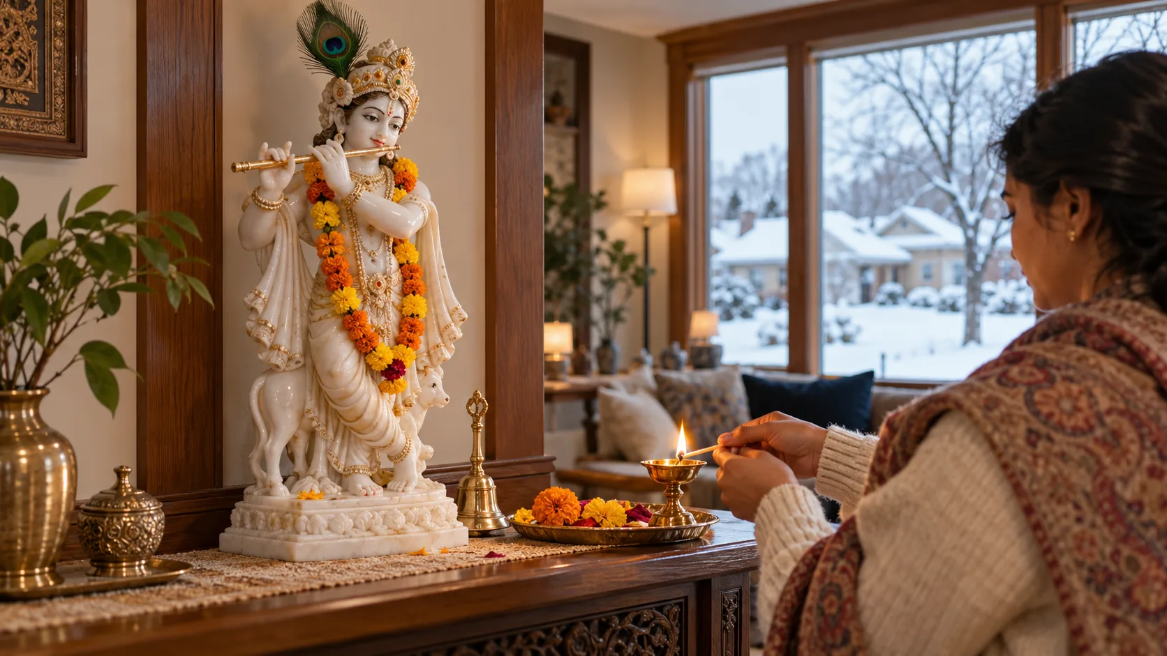 Krishna Marble Statue Manufacturing Minneapolis