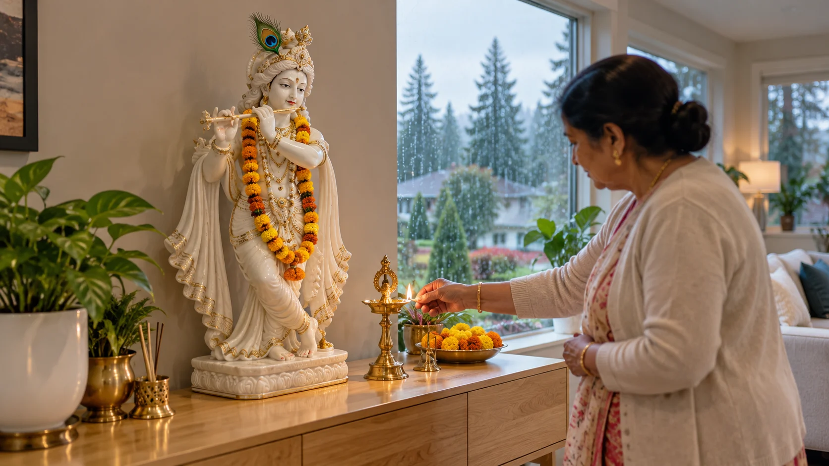Krishna Marble Statue Manufacturing Surrey Kamal Moorti