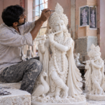 Krishna marble moorti manufacturing Agra