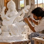 Saraswati Marble Statue Manufacturing Windsor Kamal Moorti