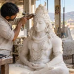 Shiva Marble Statue Manufacturing Austin Kamal Moorti