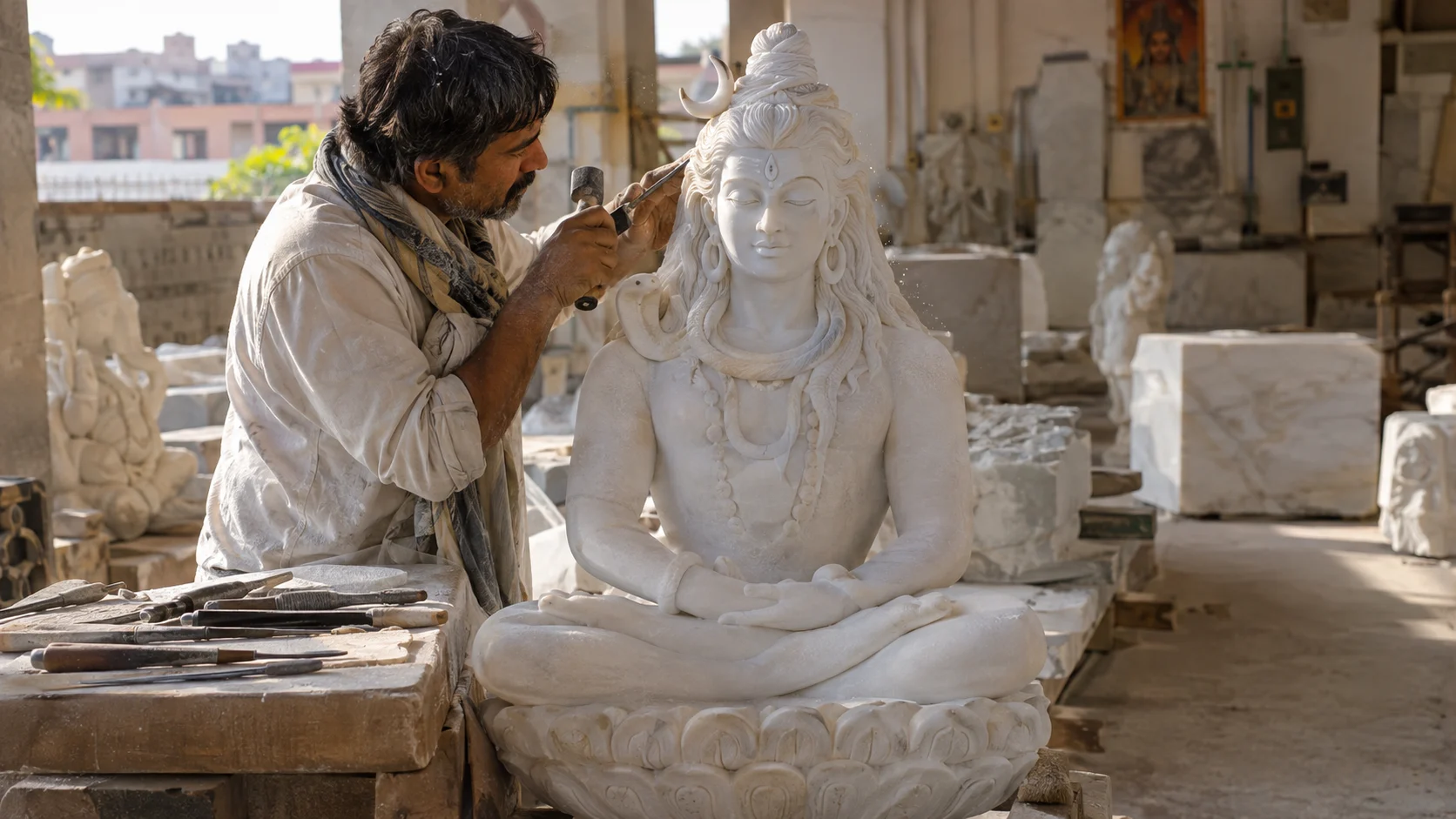 Shiva Statue Manufacturing St. Catharines Kamal Moorti