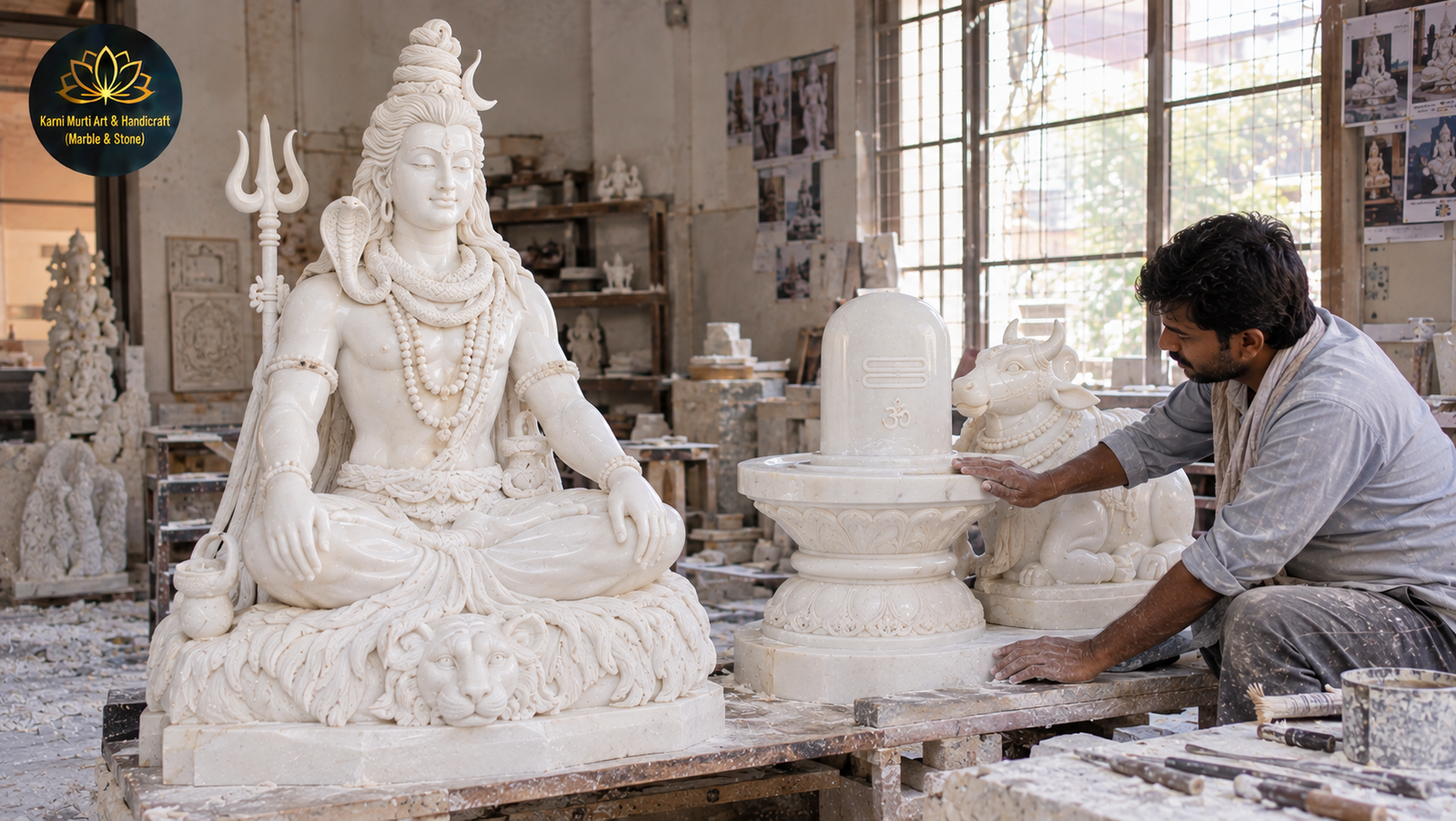 Best Shiva Marble Moorti Manufacturing in Indore: A Hand Carved Shiva for a City Close to Mahakal 3 Shiva marble moorti manufacturing Indore