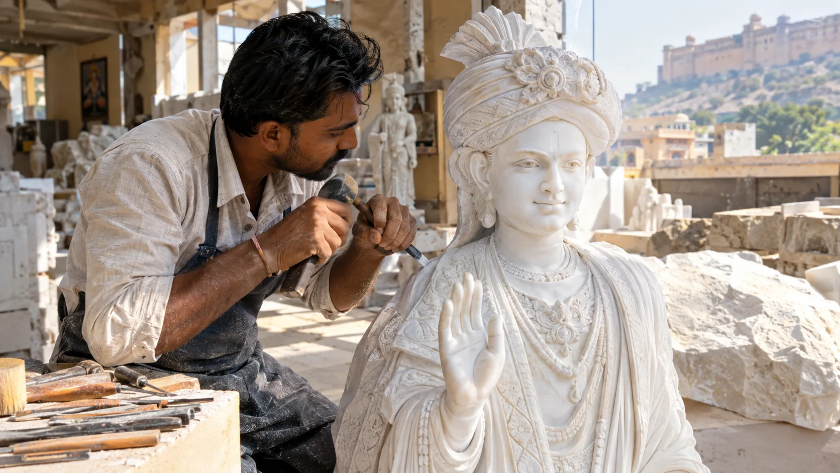 Swaminarayan Statue Manufacturing Halifax Kamal Moorti